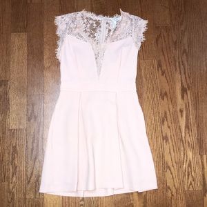 BCBG lace Nude pink dress